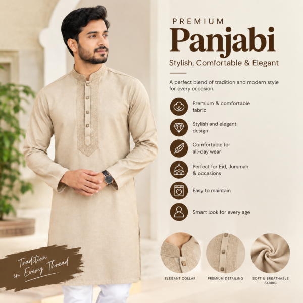 Premium Panjabi – Comfortable for all-day wear